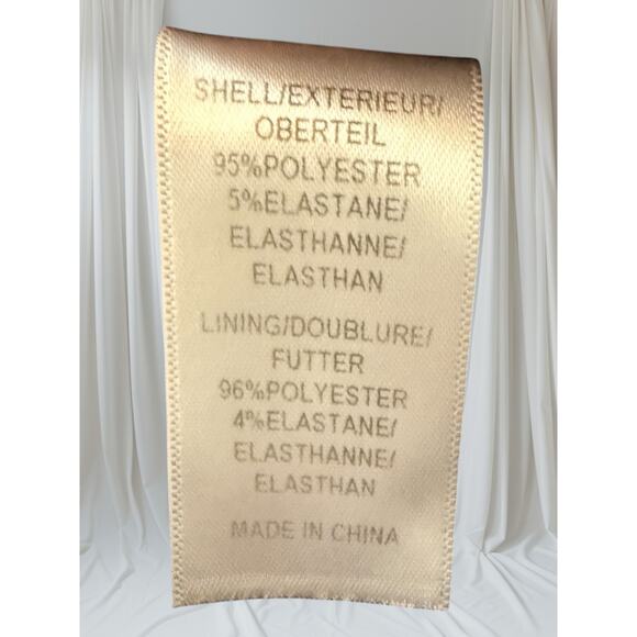 Adrianna Papell Navy Tiered Sheath Dress Size 12 Sleeveless Classic Cocktail - Picture 10 of 10